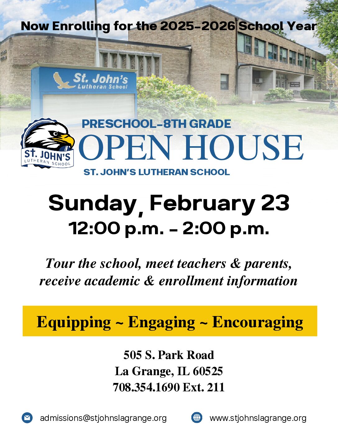 St. John's Open House February 23